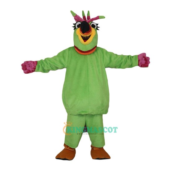 Bird Cartoon  Uniform, Green Parrot