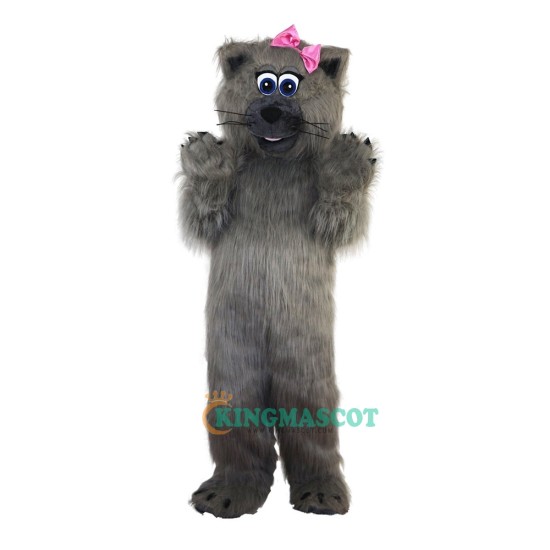 Grey Cat Cartoon Uniform, Grey Cat Cartoon Mascot Costume