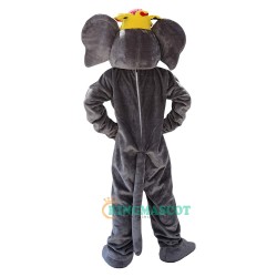Grey Elephant Cartoon Uniform, Grey Elephant Cartoon Mascot Costume