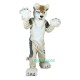 Grey Fox Dog Husky Cartoon Uniform, Grey Fox Dog Husky Cartoon Mascot Costume