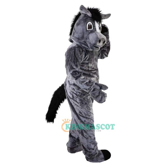 Grey Horse Cartoon Uniform, Grey Horse Cartoon Mascot Costume