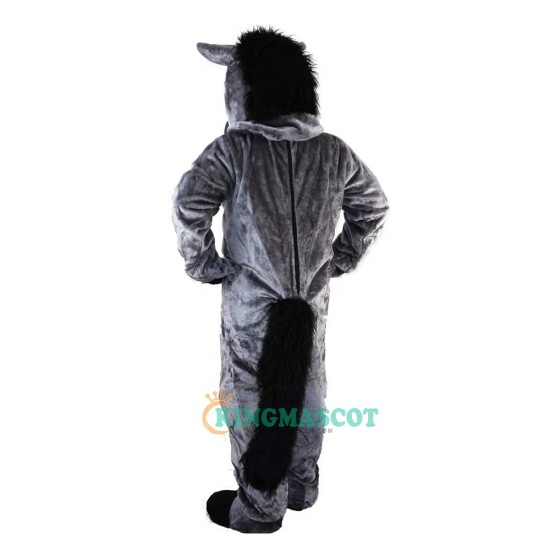 Grey Horse Cartoon Uniform, Grey Horse Cartoon Mascot Costume