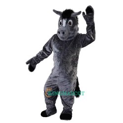 Grey Horse Cartoon Uniform, Grey Horse Cartoon Mascot Costume