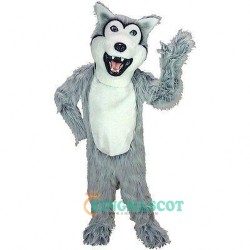 Grey Husky Dog Uniform, Grey Husky Dog Mascot Costume