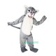 Grey Leopard Panther Cat Lynx Cartoon Uniform, Grey Leopard Panther Cat Lynx Cartoon Mascot Costume