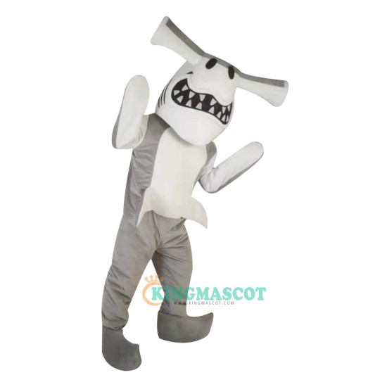 Grey Shark Tiger Shark Cartoon Uniform, Grey Shark Tiger Shark Cartoon Mascot Costume