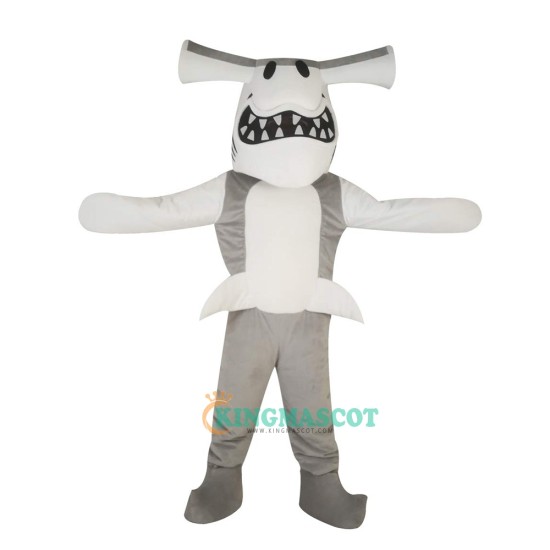 Grey Shark Tiger Shark Cartoon Uniform, Grey Shark Tiger Shark Cartoon Mascot Costume