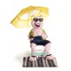 Handsome Swimming Pig Uniform, Handsome Swimming Pig Mascot Costume
