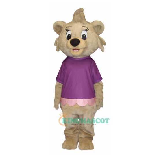 Happy Girl Bear Uniform, Happy Girl Bear Mascot Costume