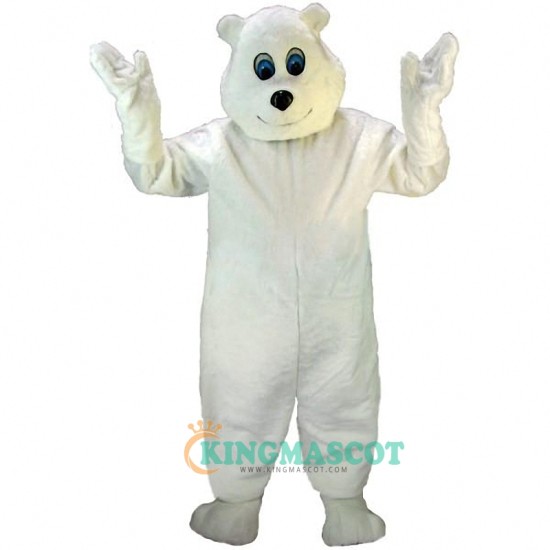 Polar Bear Uniform, Happy Polar Bear Lightweight Mascot Costume