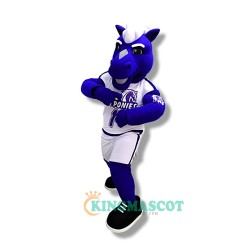 Horse Uniform, Blue Horse Mascot Costume