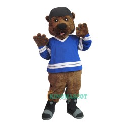 College Hockey Bear Uniform, College Hockey Bear Mascot Costume