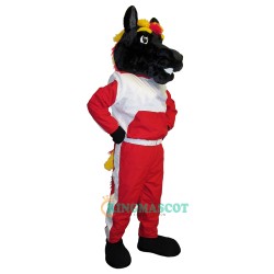 Black College Horse Uniform, Black College Horse Mascot Costume