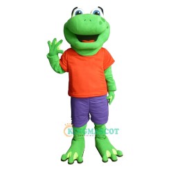 Jump On Over Jj Frog Uniform, Jump On Over Jj Frog Mascot Costume