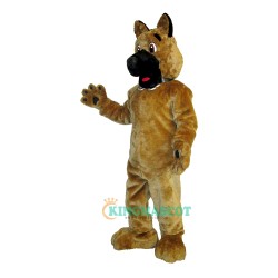 Yellow Charming Dog Uniform, Yellow Charming Dog Mascot Costume