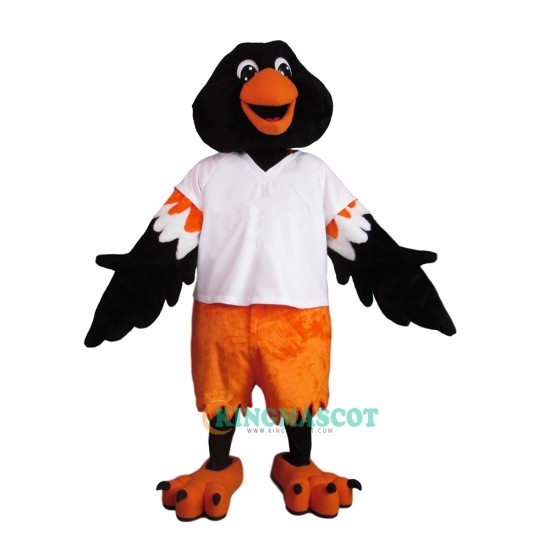 College Oriole Uniform, College Oriole Mascot Costume