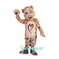 College Charming Leopard Uniform, College Charming Leopard Mascot Costume
