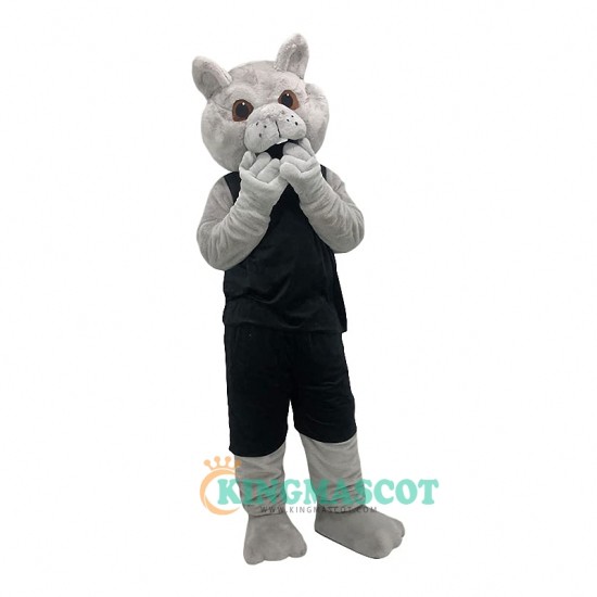 Light gray moving Leopard Uniform, Light gray moving Leopard Mascot Costume