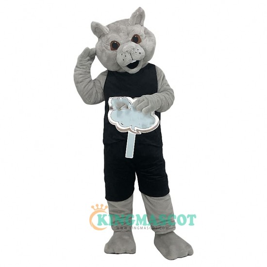 Light gray moving Leopard Uniform, Light gray moving Leopard Mascot Costume