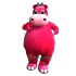 Pink Hippo Uniform, Pink Hippo Mascot Costume