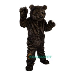 Long Hair Black Bear Cartoon Uniform, Long Hair Black Bear Cartoon Mascot Costume