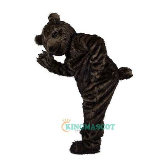 Long Hair Black Bear Cartoon Uniform, Long Hair Black Bear Cartoon Mascot Costume