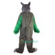 Long Hair Green Wolf Uniform, Long Hair Green Wolf Mascot Costume