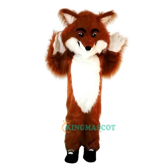 Long Hairy Fox Cartoon Uniform, Long Hairy Fox Cartoon Mascot Costume