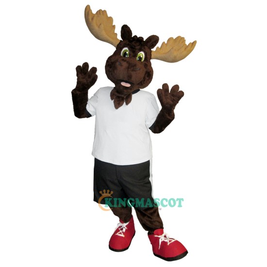 Friendly College Moose Uniform, Friendly College Moose Mascot Costume