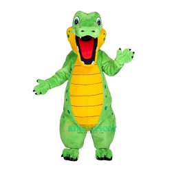 New Green Alligator Uniform, New Green Alligator Mascot Costume