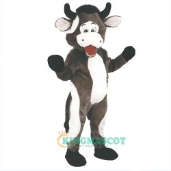 brown cow Uniform, brown cow mascot costume