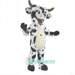 Black and white cow Uniform, Black and white cow mascot costume
