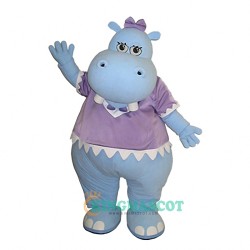 Blue Hippo Uniform, Blue Hippo Mascot Costume