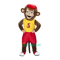 Cute Happy Monkey Uniform, Cute Happy Monkey Mascot Costume