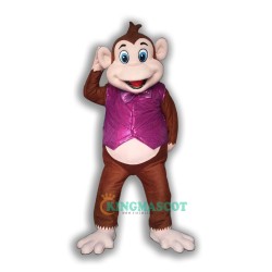Monkey with Purple Vest Animal Uniform, Monkey with Purple Vest Animal Mascot Costume