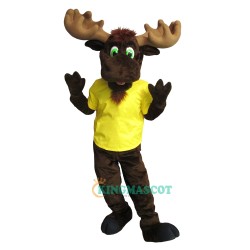 College Handsome Moose Uniform, College Handsome Moose Mascot Costume