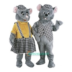 Mouse Uniform couple, Mouse Mascot Costume couple