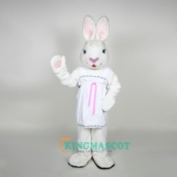 Mrs. White Bunny Uniform, Mrs. White Bunny Mascot Costume