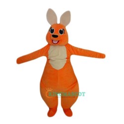 Orange Kangaroo Cartoon Uniform, Orange Kangaroo Cartoon Mascot Costume