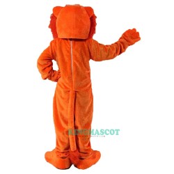 Orange Lion Cartoon Uniform, Orange Lion Cartoon Mascot Costume