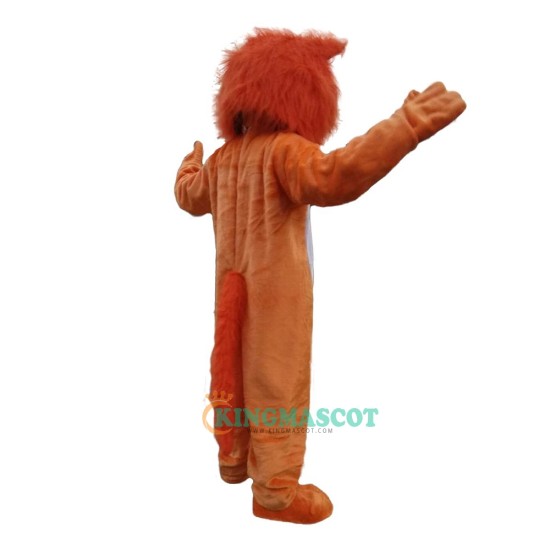 Orange Lion Uniform, Orange Lion Mascot Costume