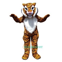 Orange Striped Tiger Cartoon Uniform, Orange Striped Tiger Cartoon Mascot Costume