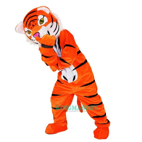 Orange Tiger Cartoon Uniform, Orange Tiger Cartoon Mascot Costume