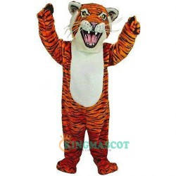 Orange Tiger Uniform, Orange Tiger Mascot Costume