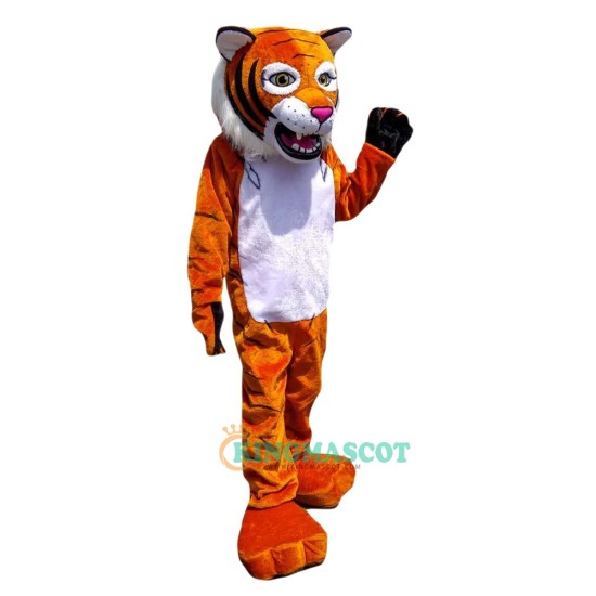 Orange Tiger Uniform, Orange Tiger Mascot Costume