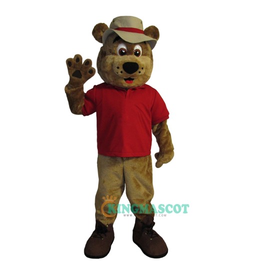Handsome Pete Bear Uniform, Handsome Pete Bear Mascot Costume