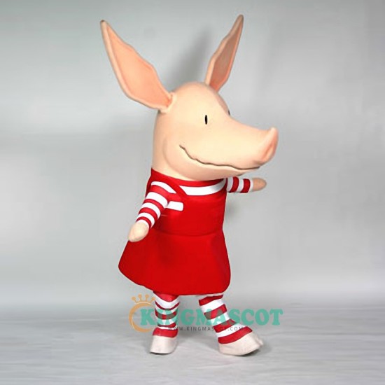 Pig Olivia Watson Uniform, Pig Olivia Watson Mascot Costume