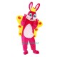 Pink Butterfly Rabbit Bunny Cartoon Uniform, Pink Butterfly Rabbit Bunny Cartoon Mascot Costume