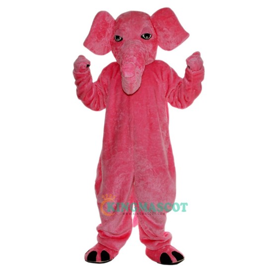 Pink Elephant Cartoon Uniform, Pink Elephant Cartoon Mascot Costume