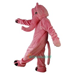 Pink Elephant Cartoon Uniform, Pink Elephant Cartoon Mascot Costume